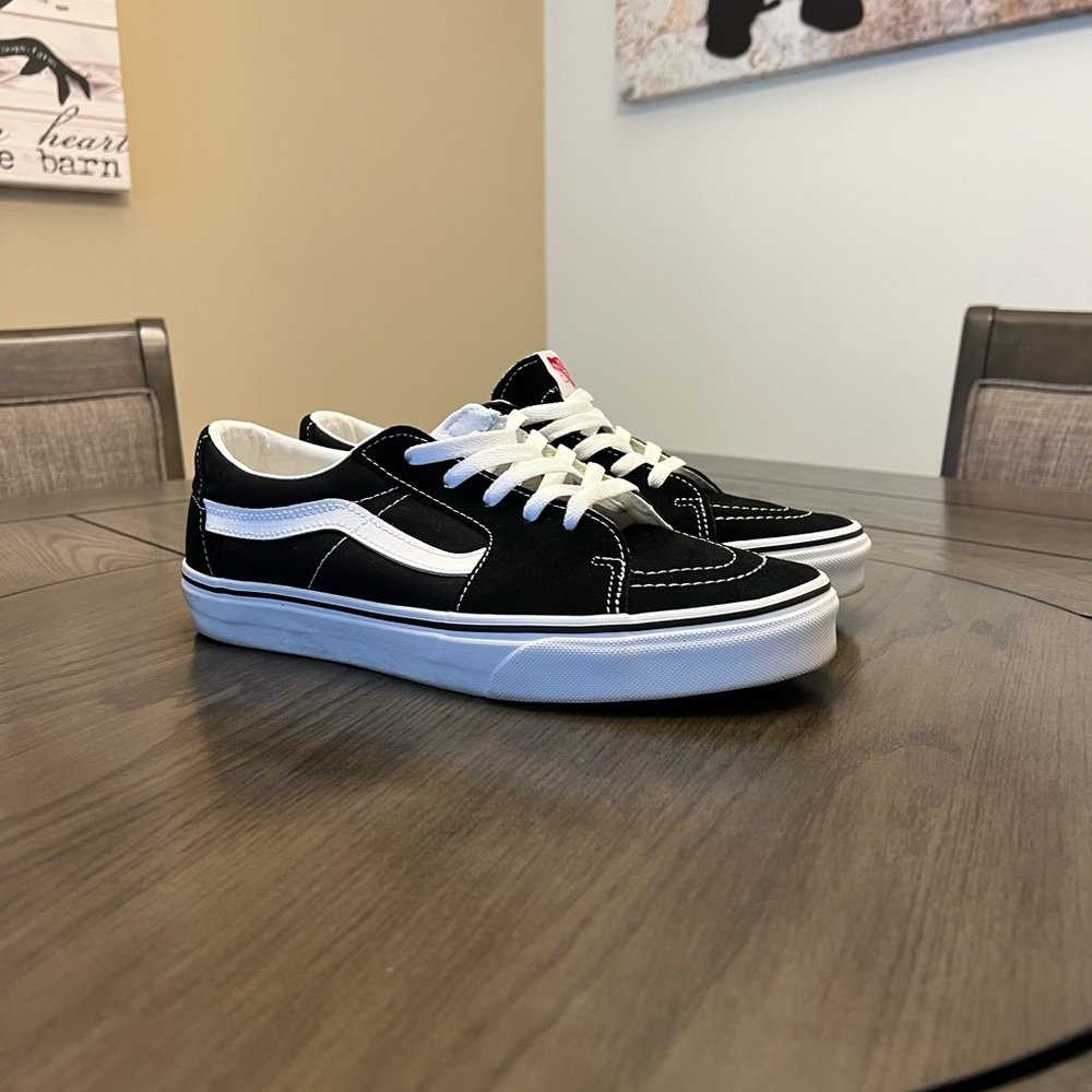 Vans sk8 lows black size 10